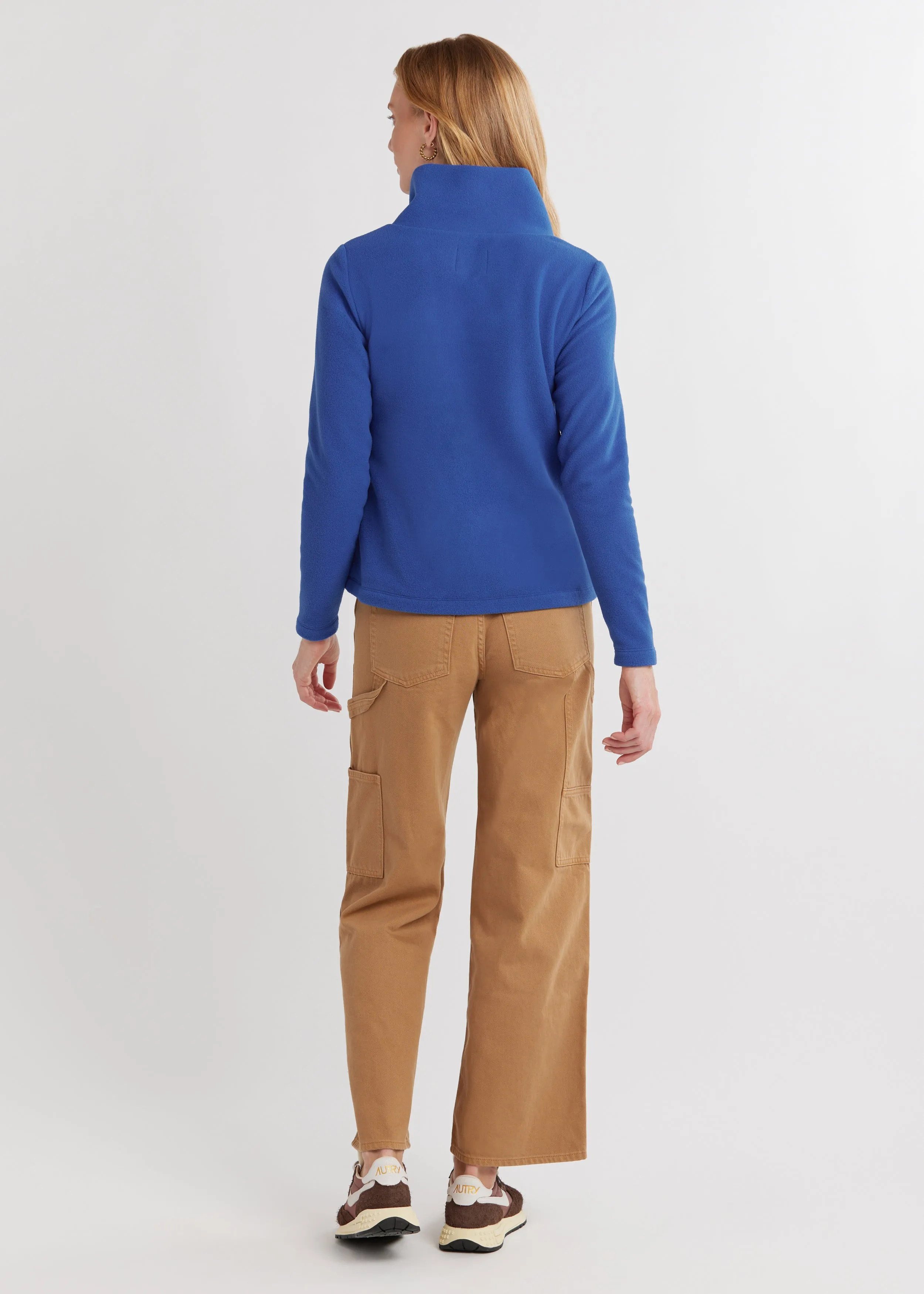 Juliet Turtleneck in Vello Fleece (True Blue) sold by Dudley Stephens product image thumbnail 3