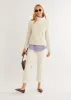Park Slope Turtleneck in Terry Fleece (Cream) sold by Dudley Stephens