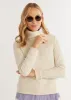 Park Slope Turtleneck in Terry Fleece (Cream) sold by Dudley Stephens