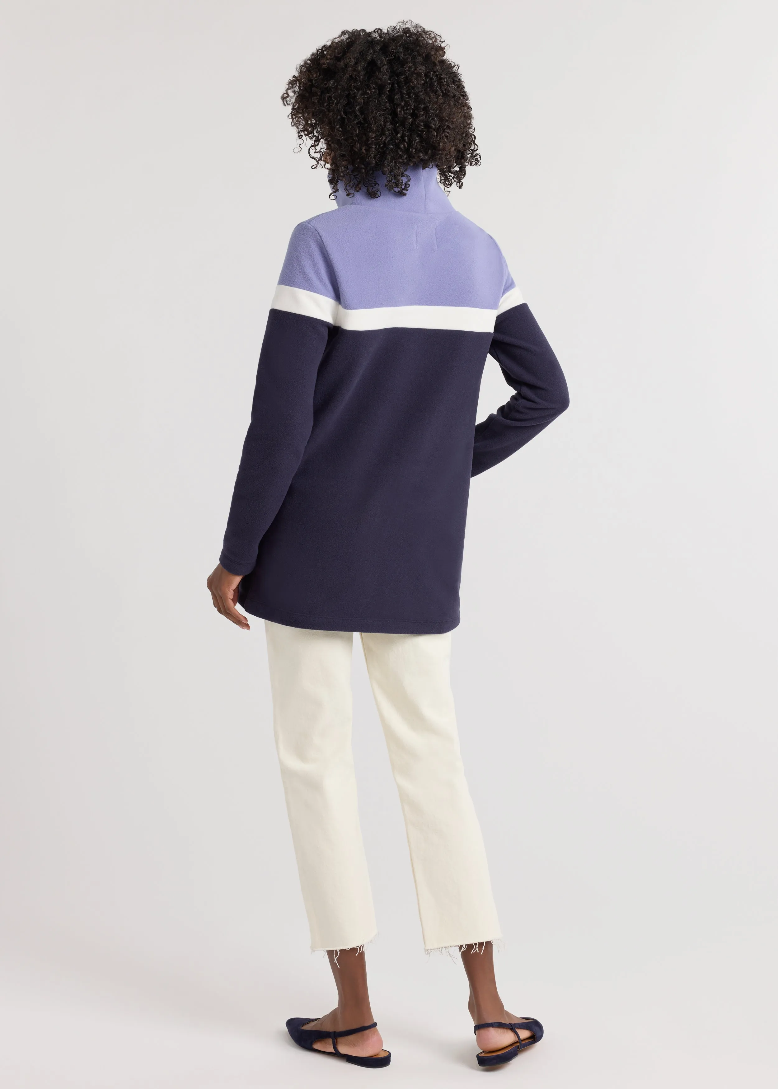 Cobble Hill Tri-Colorblock in Vello Fleece (Navy/Cream/Velvet Morning) sold by Dudley Stephens product image thumbnail 4