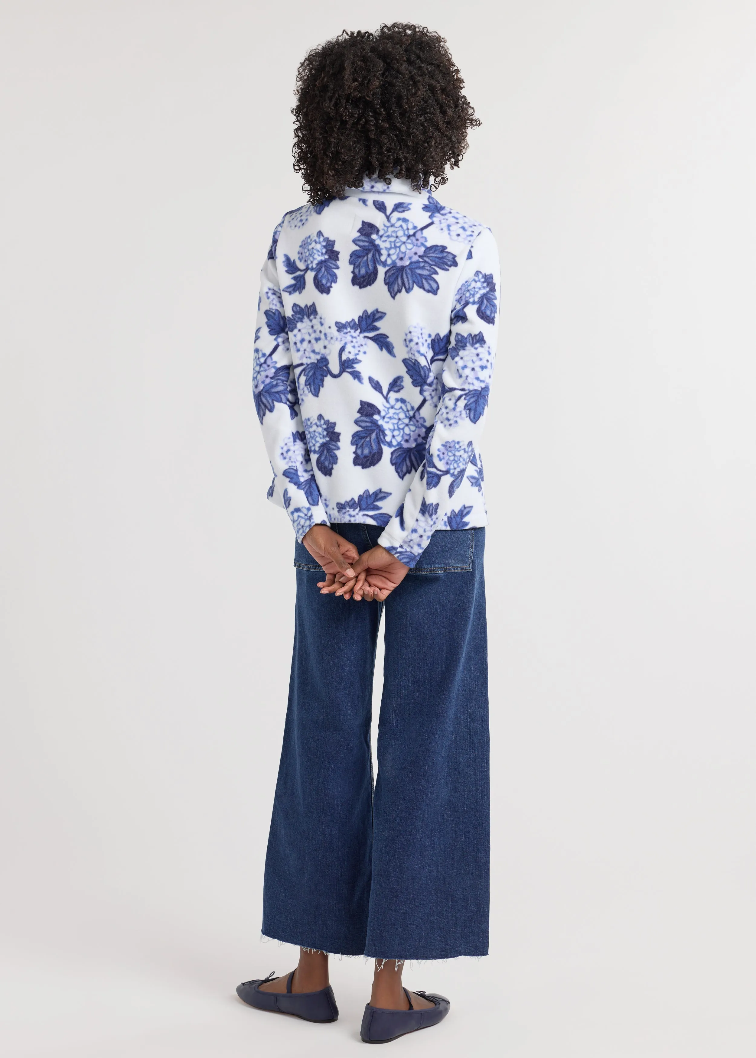 Hillview Turtleneck in Vello Fleece (Hydrangea) sold by Dudley Stephens product image thumbnail 3