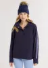 Fraser Pullover in Vello Fleece (Navy) sold by Dudley Stephens