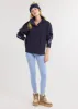 Fraser Pullover in Vello Fleece (Navy) sold by Dudley Stephens