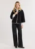 Catalina Jacket in Double Layer Vello Fleece (Black) sold by Dudley Stephens