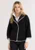 Catalina Jacket in Double Layer Vello Fleece (Black) sold by Dudley Stephens
