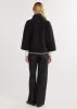 Catalina Jacket in Double Layer Vello Fleece (Black) sold by Dudley Stephens