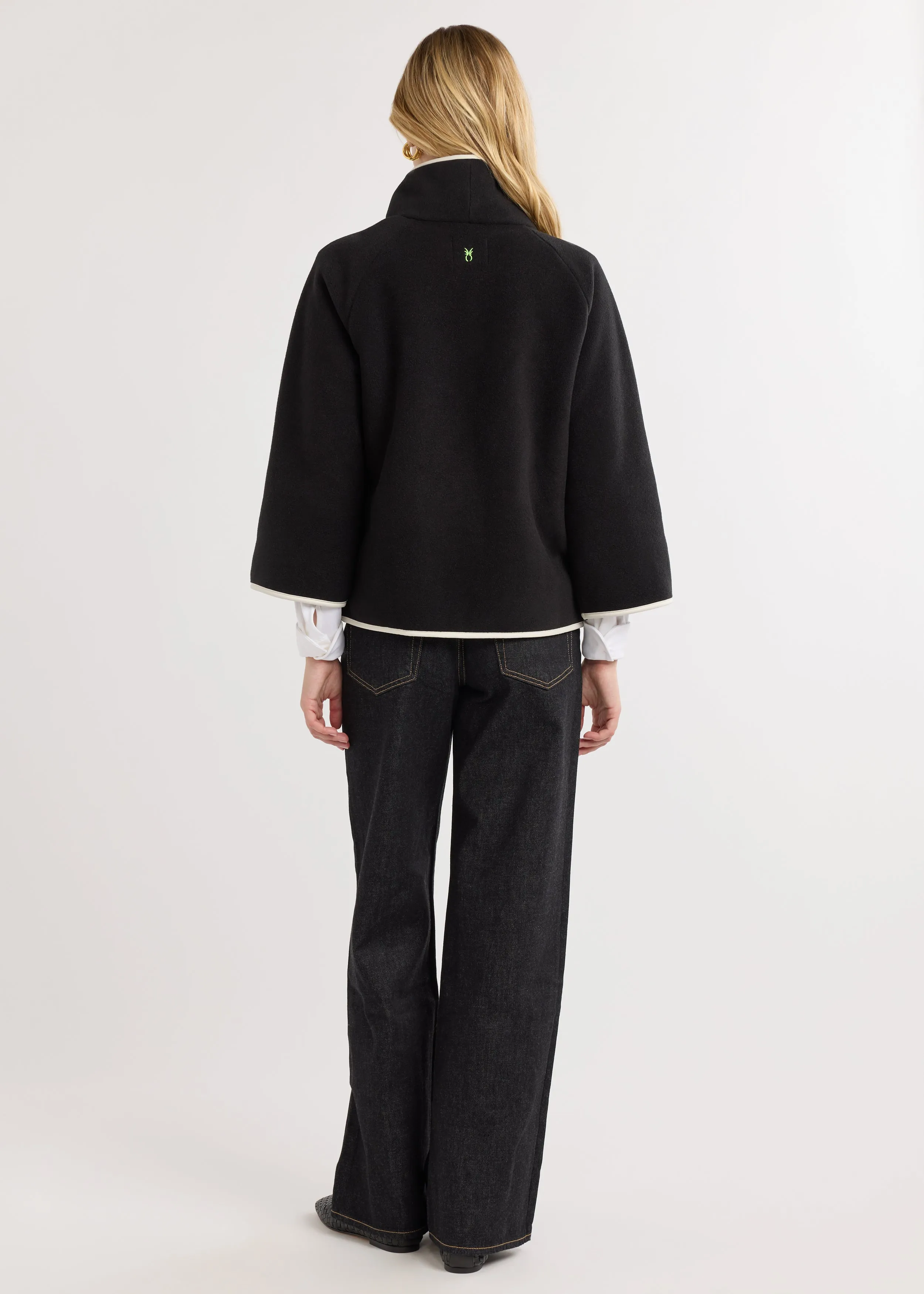 Catalina Jacket in Double Layer Vello Fleece (Black) sold by Dudley Stephens product image thumbnail 4