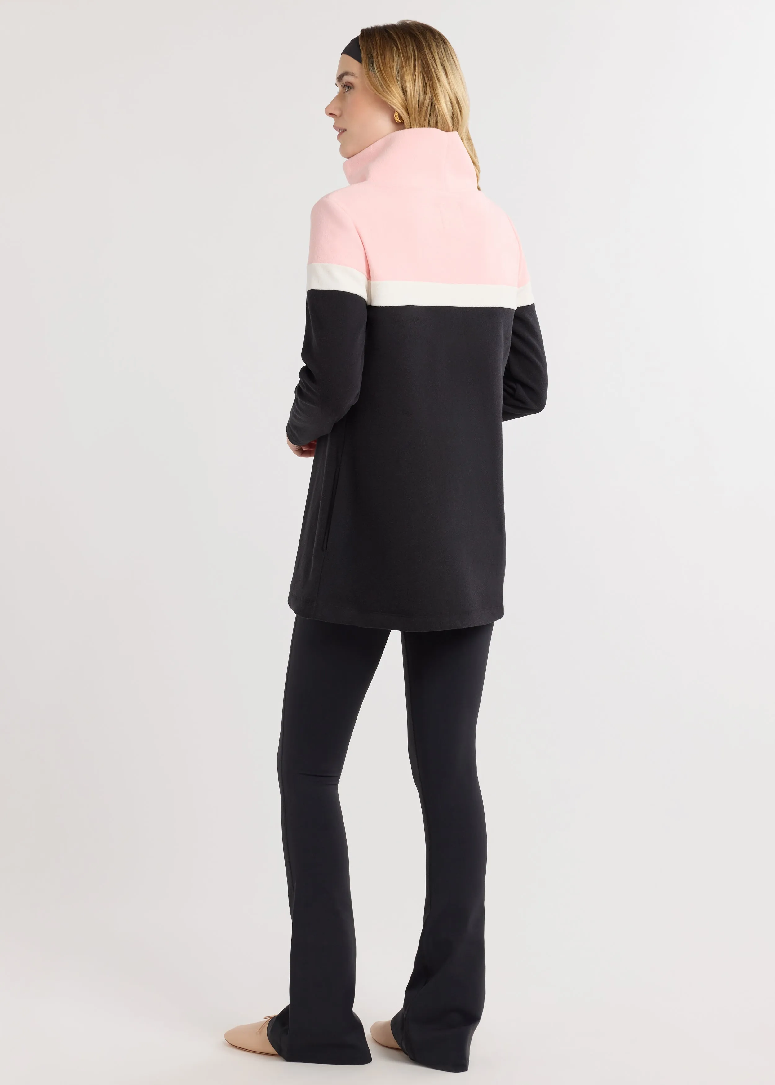 Cobble Hill Tri-Colorblock in Terry Fleece (Black/Cream/First Blush) sold by Dudley Stephens product image thumbnail 3