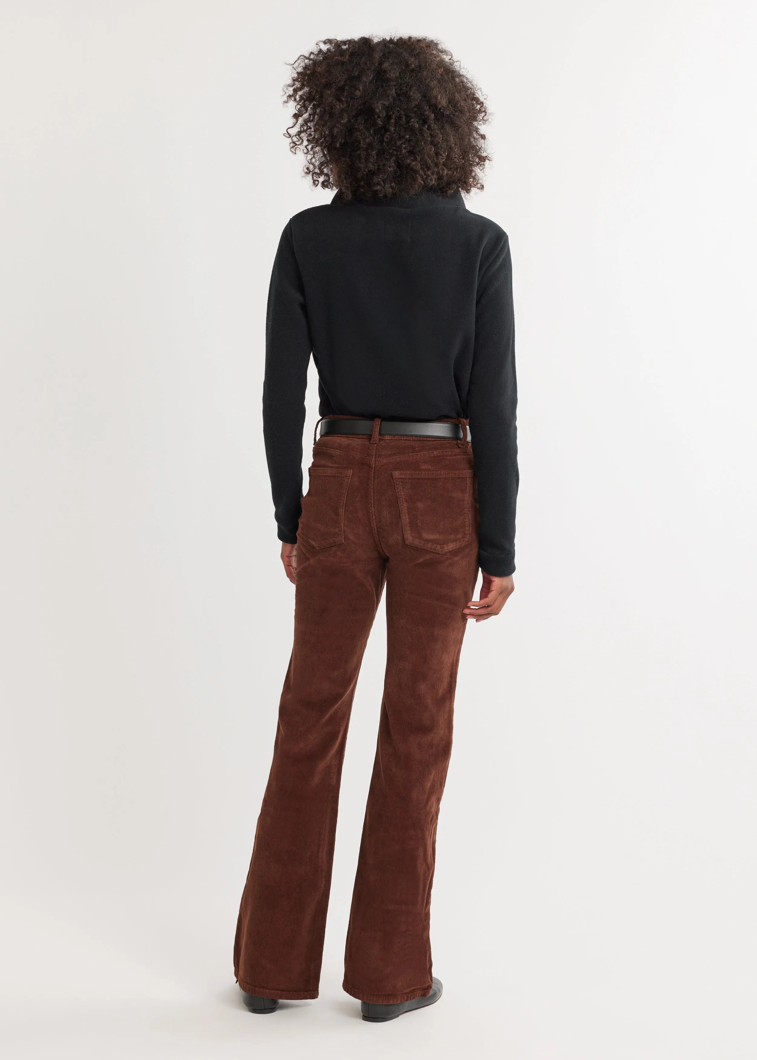 Park Slope Turtleneck in Vello Fleece (Black) sold by Dudley Stephens product image thumbnail 4