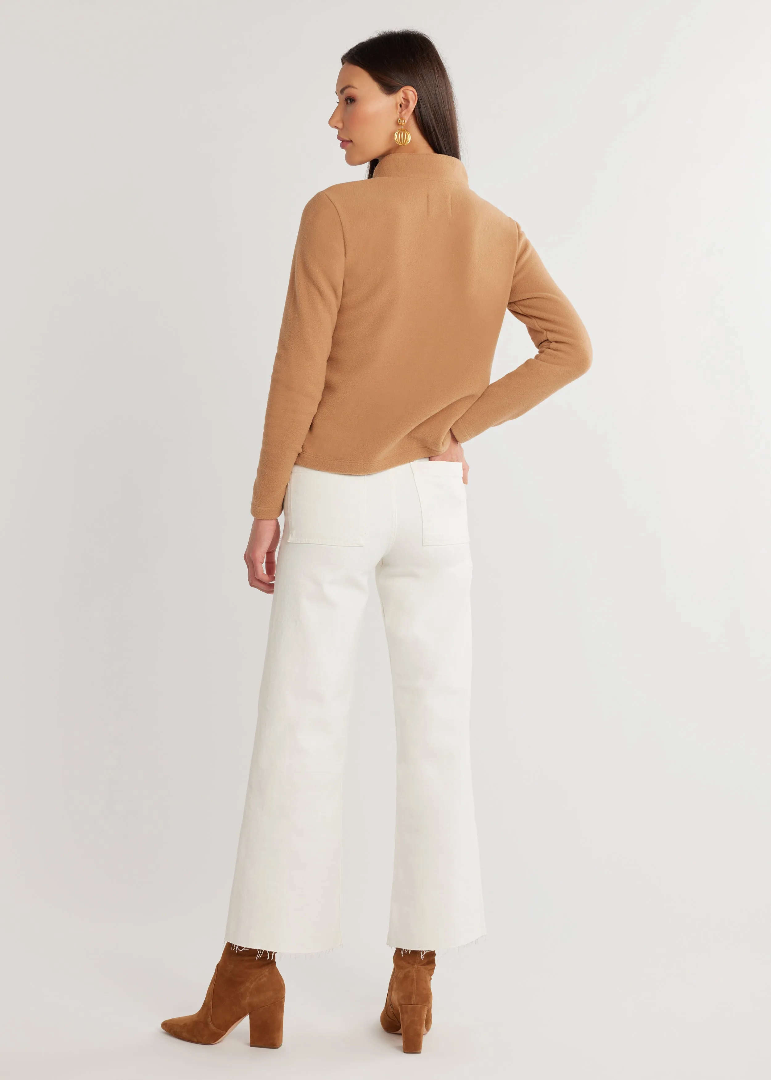 Chesterfield Turtleneck in Vello Fleece (Camel) sold by Dudley Stephens product image thumbnail 5