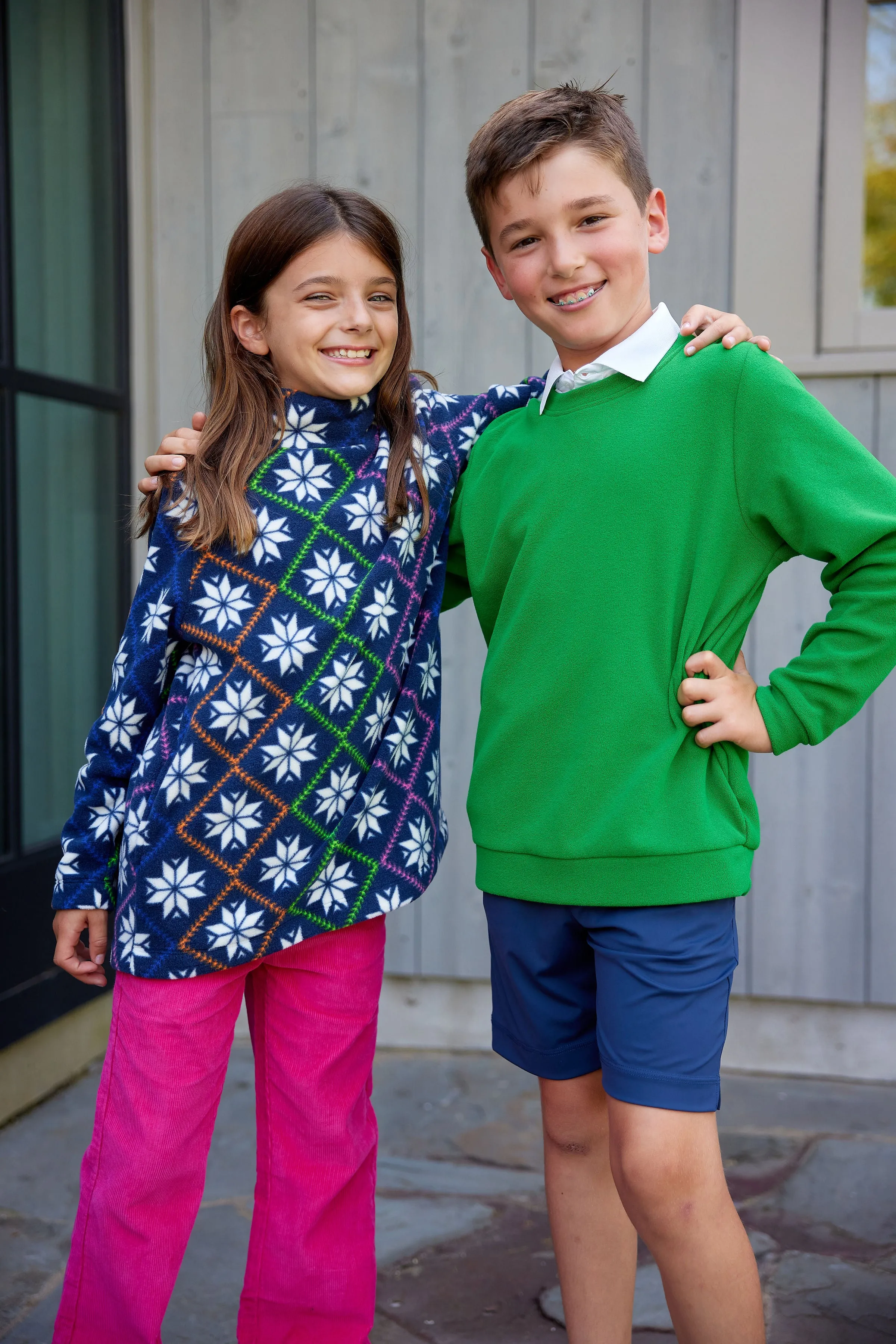 Greenbriar Girls Turtleneck in Vello Fleece (Squall) sold by Dudley Stephens product image thumbnail 2