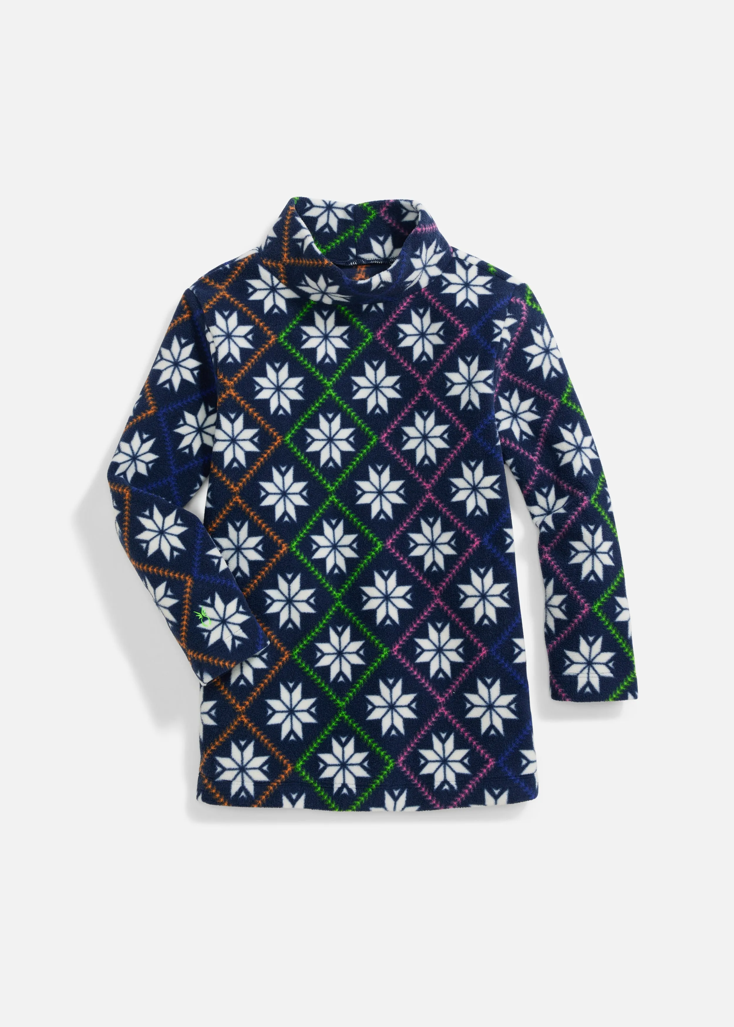 Greenbriar Girls Turtleneck in Vello Fleece (Squall) sold by Dudley Stephens