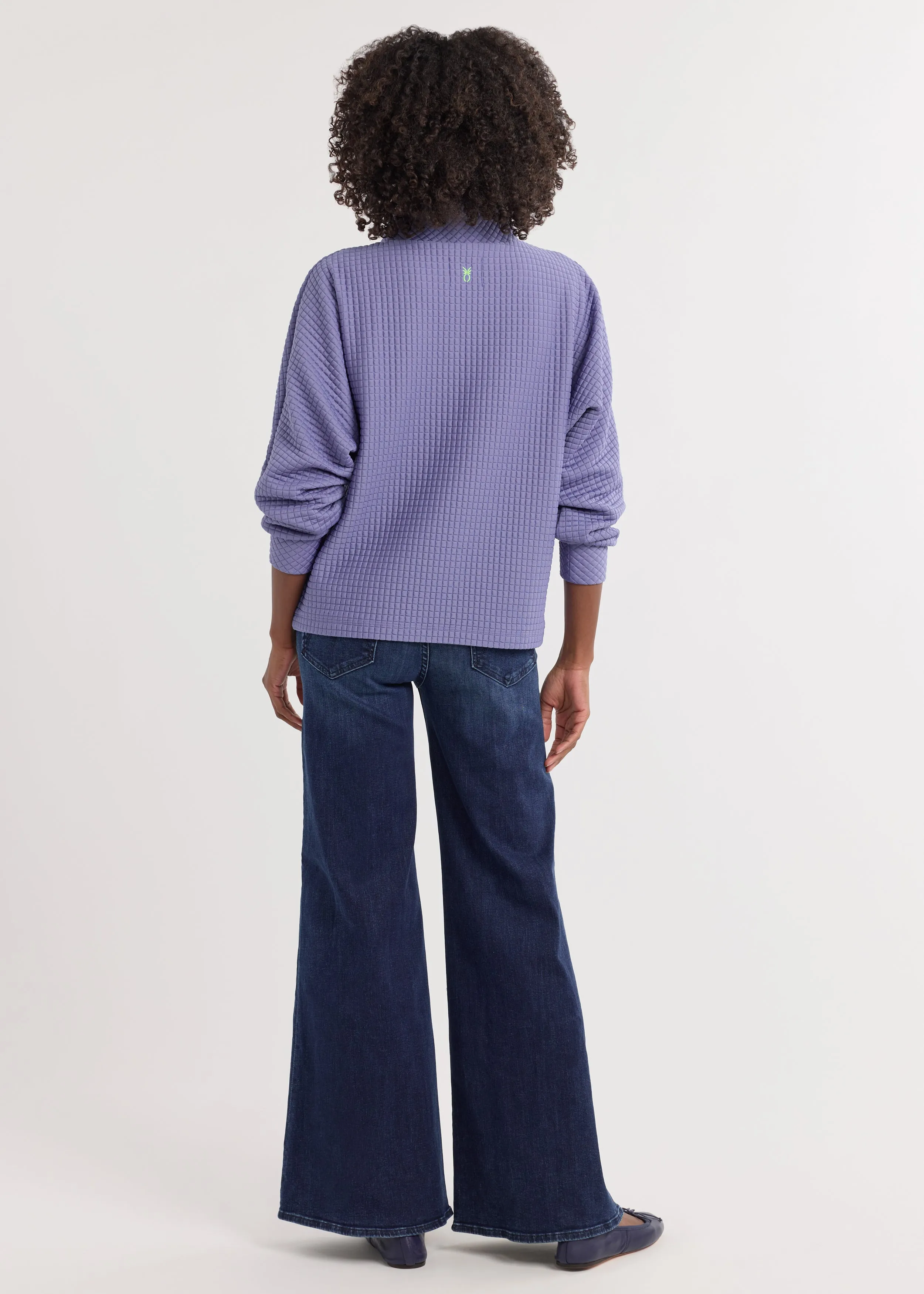 Marion Zip Pullover in Waffle (Velvet Morning) sold by Dudley Stephens product image thumbnail 4