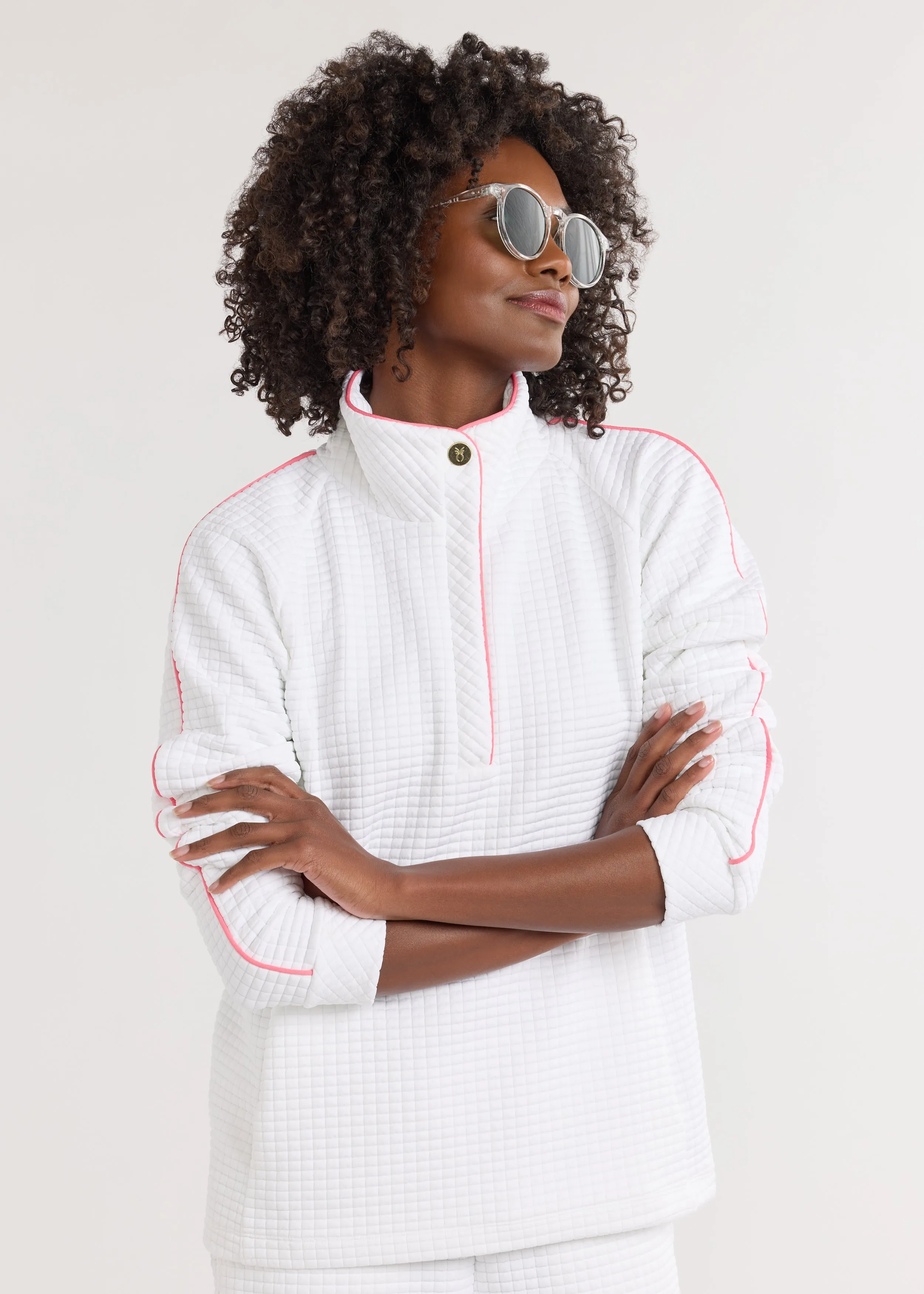 Pearl Pullover in Waffle (White) sold by Dudley Stephens product image thumbnail 2