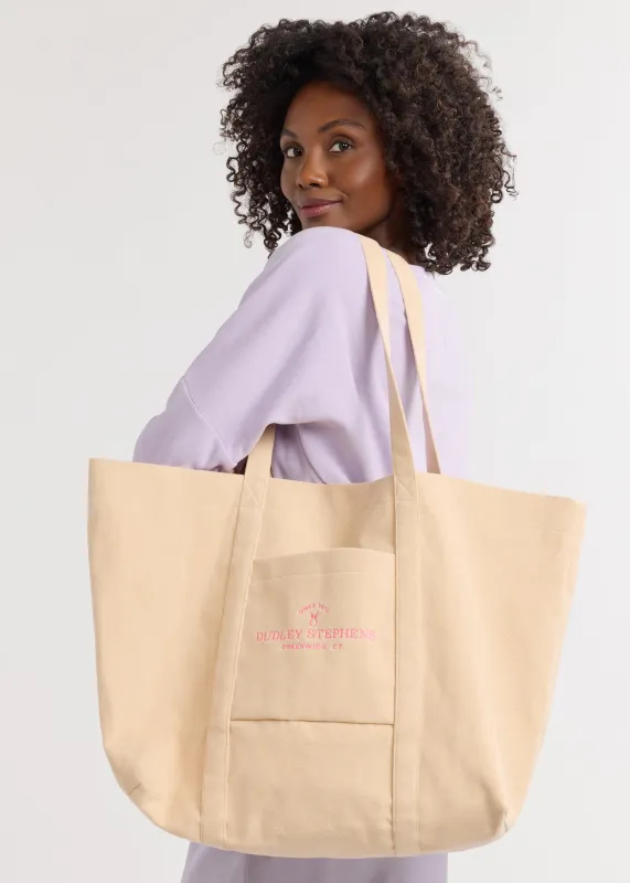 Anniversary Tote in Terry Fleece (Natural Blush) sold by Dudley Stephens