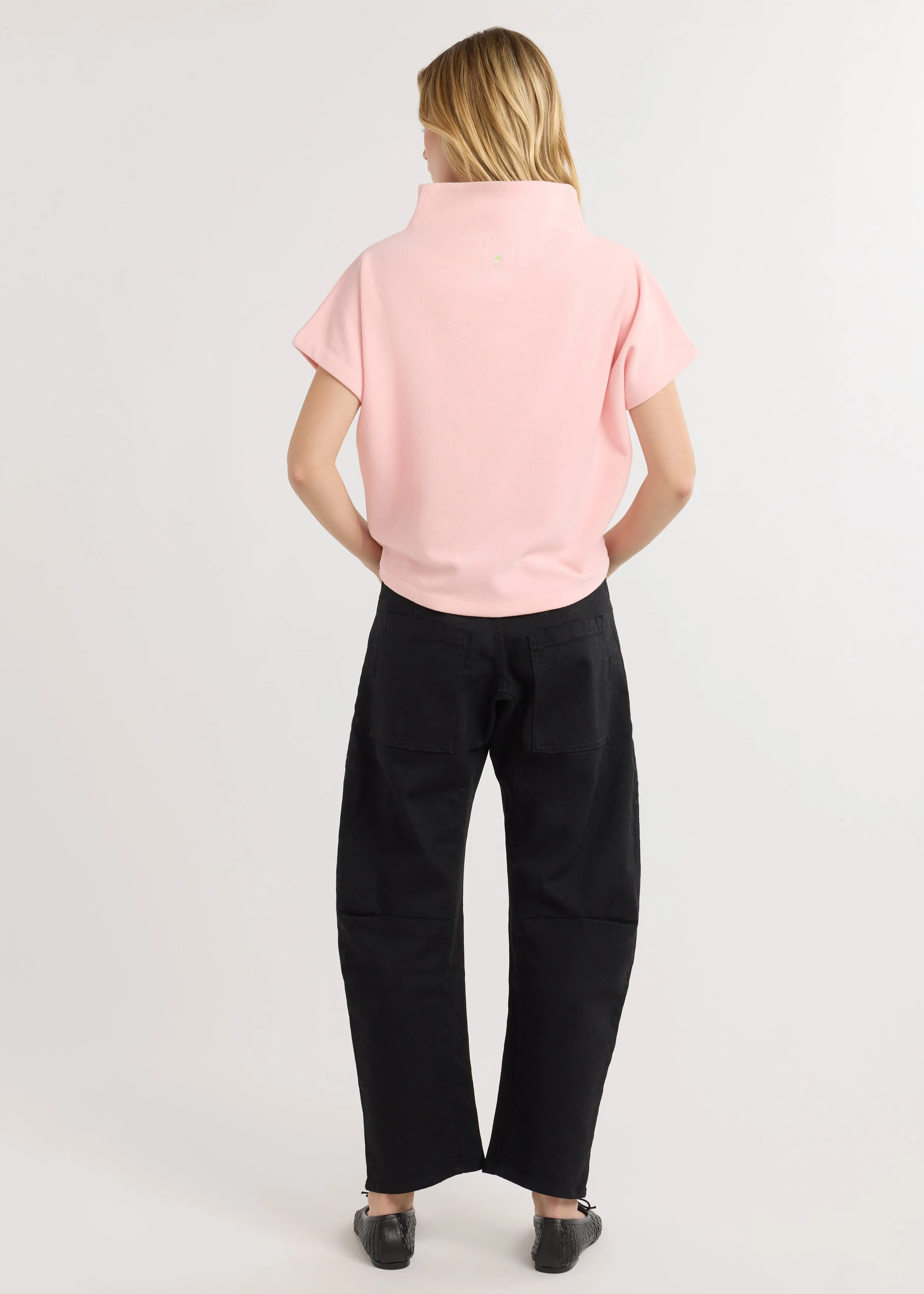 Marks Street Mock Neck in Terry Fleece (First Blush) sold by Dudley Stephens product image thumbnail 4