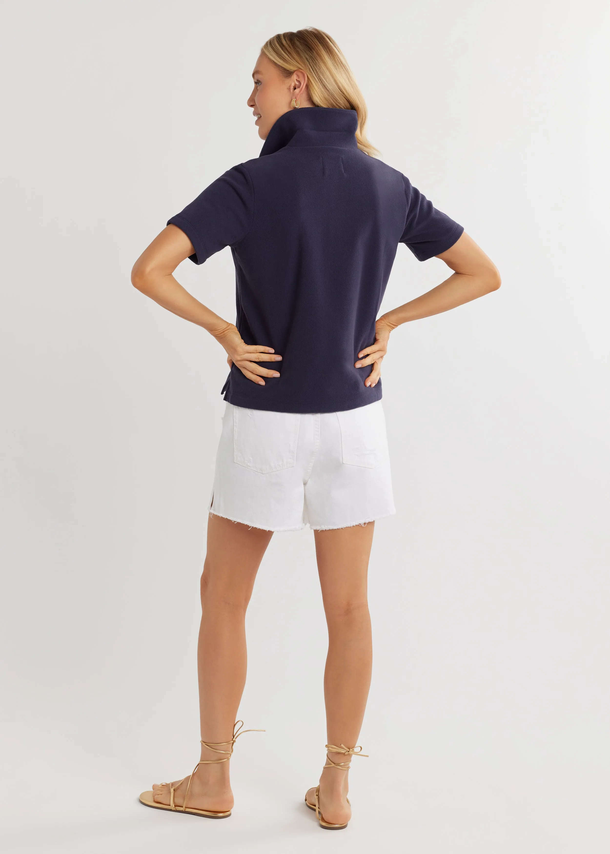 Kit Polo in Terry Fleece (Navy) sold by Dudley Stephens product image thumbnail 4