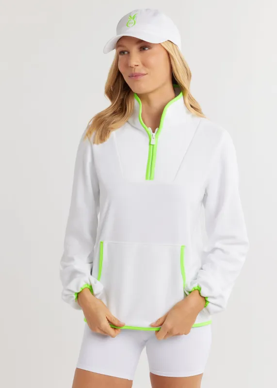 Skylark Pullover in Terry Fleece (White) sold by Dudley Stephens