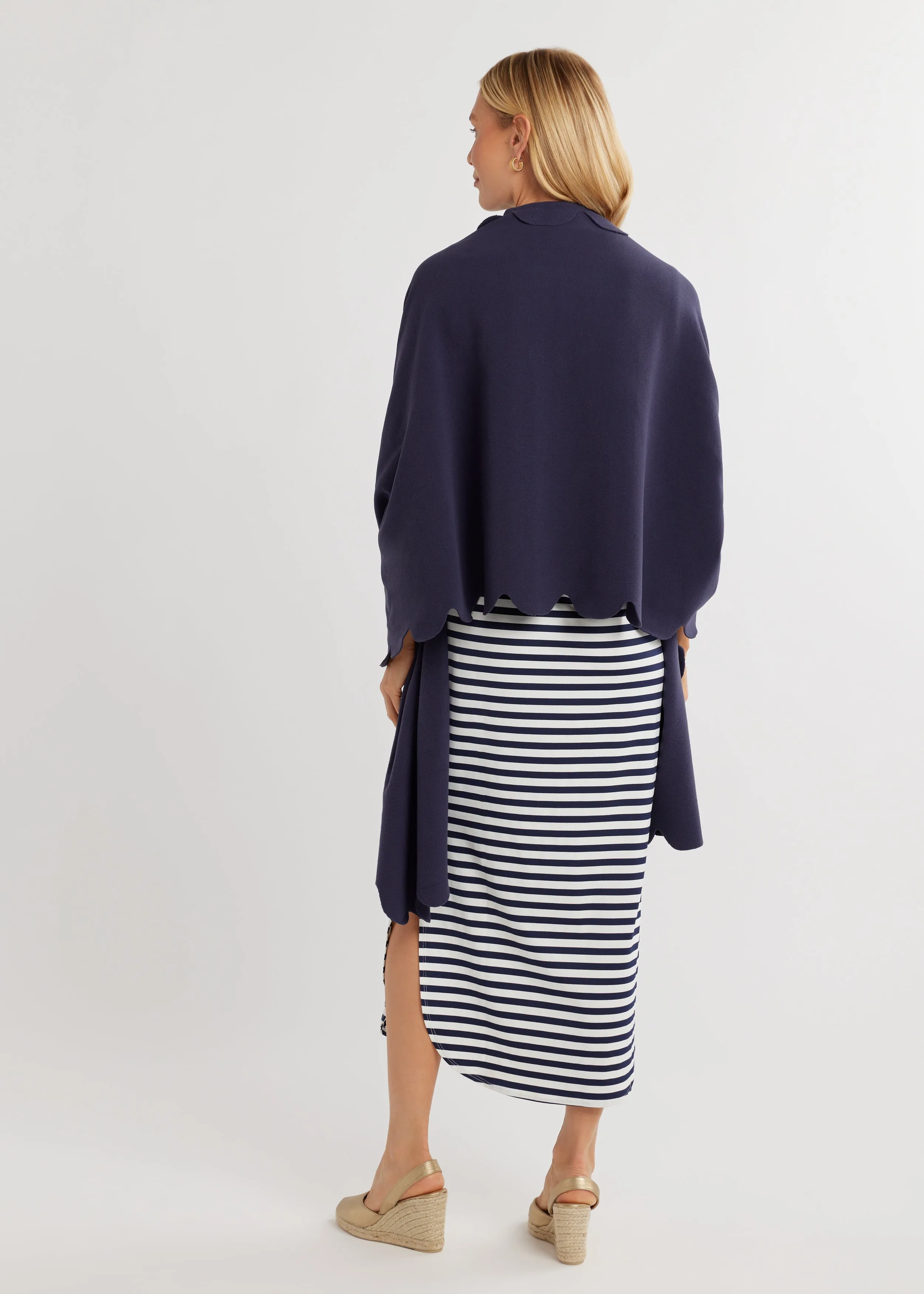 Five Mile River Scarf in Terry Fleece (Navy) sold by Dudley Stephens product image thumbnail 3