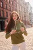 Chapel Hill Pullover in Power Stretch (Army Green) sold by Dudley Stephens