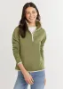 Chapel Hill Pullover in Power Stretch (Army Green) sold by Dudley Stephens