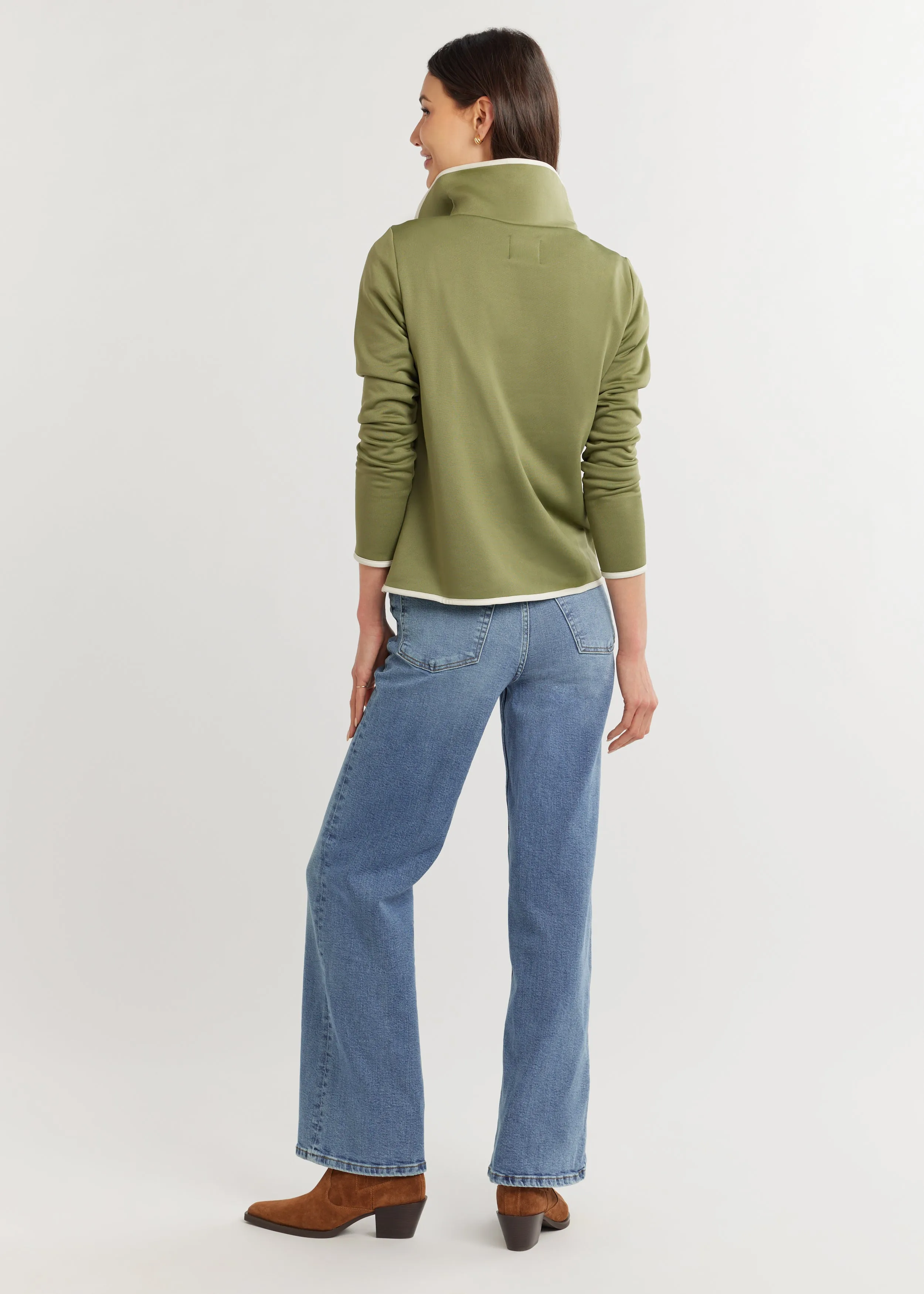 Chapel Hill Pullover in Power Stretch (Army Green) sold by Dudley Stephens product image thumbnail 4