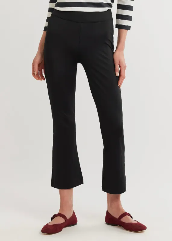 Palm Bay Pant in Luxe Stretch (Black) sold by Dudley Stephens