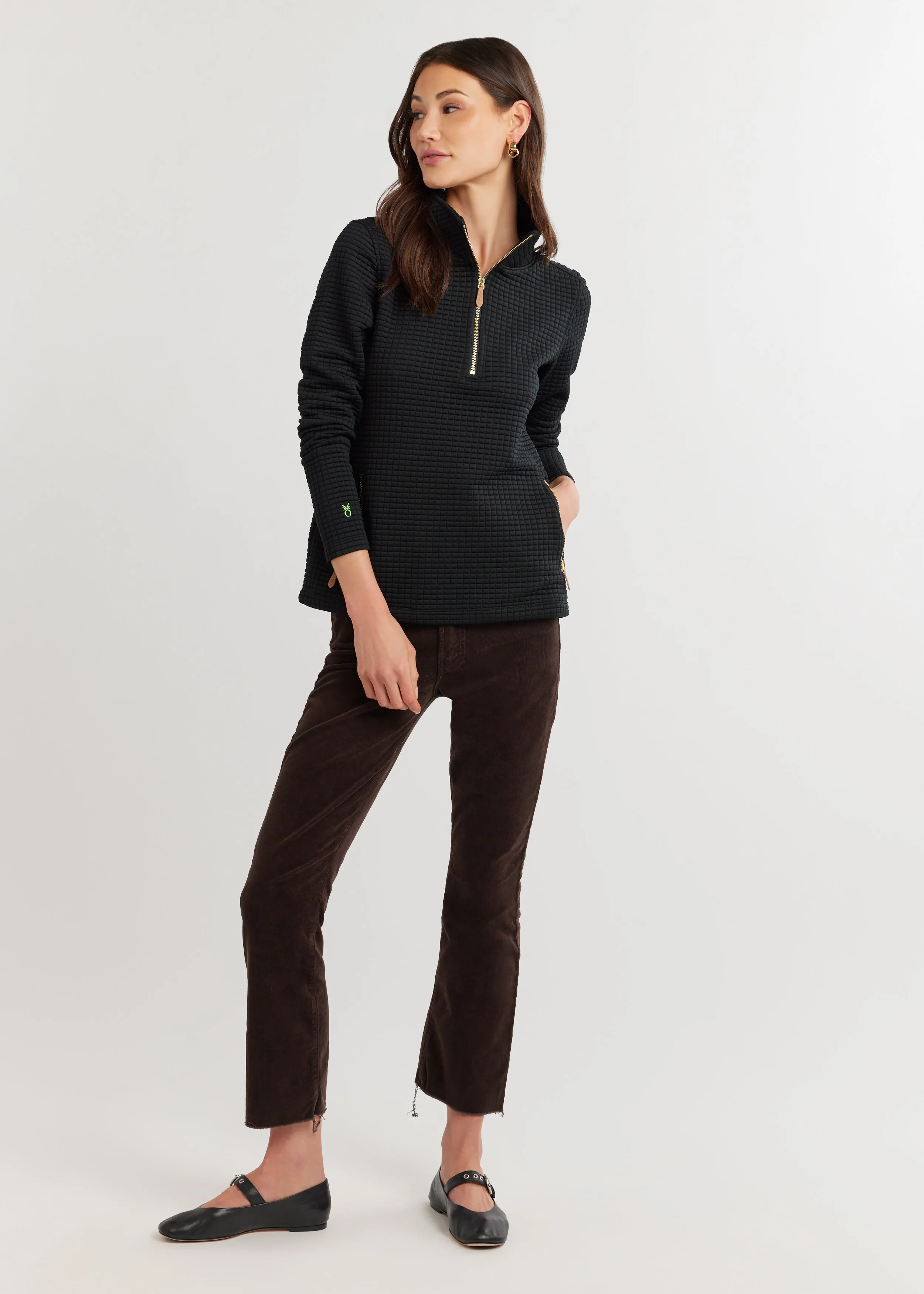 Smith Point Pullover in Waffle (Black) sold by Dudley Stephens product image thumbnail 3