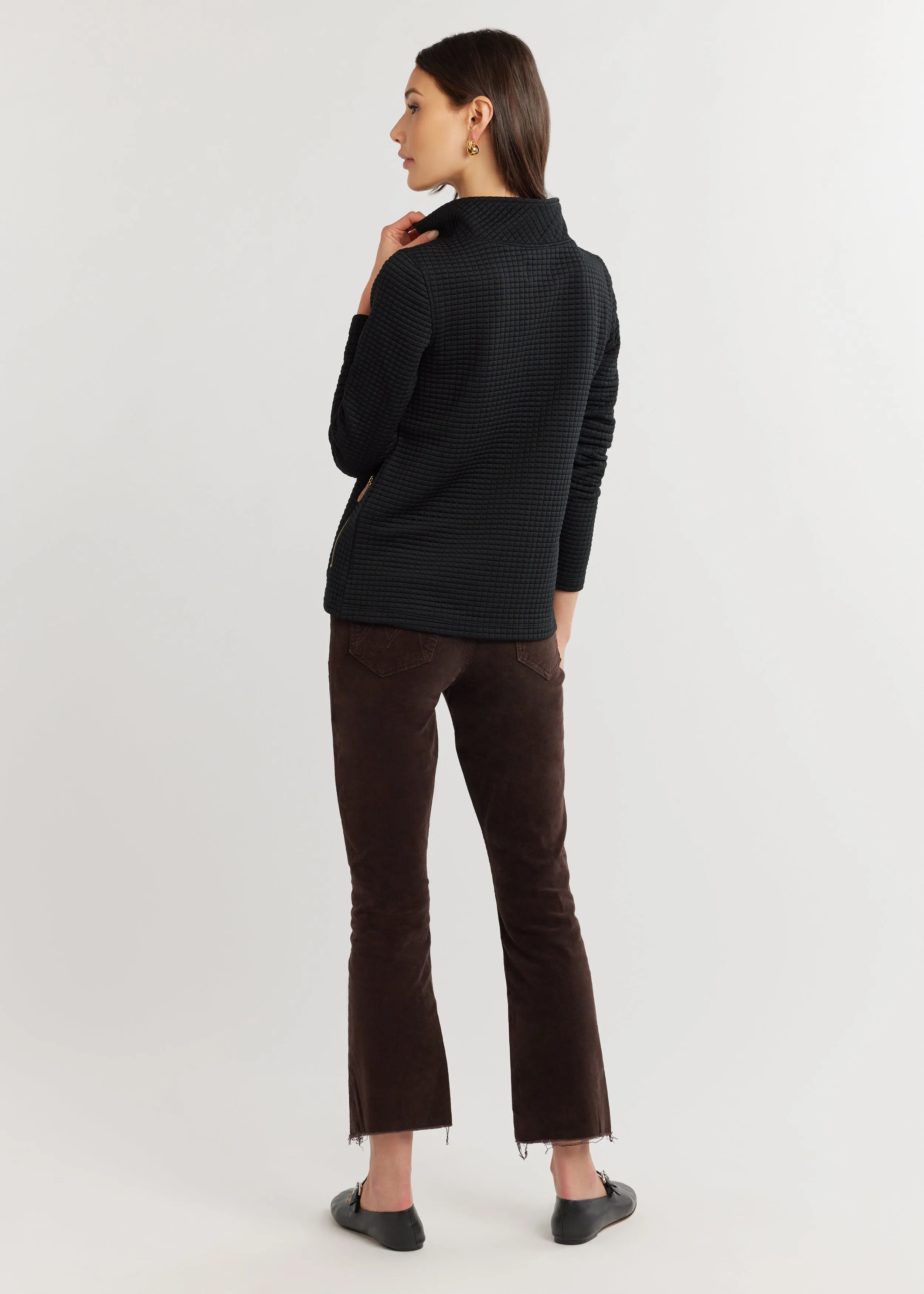 Smith Point Pullover in Waffle (Black) sold by Dudley Stephens product image thumbnail 4