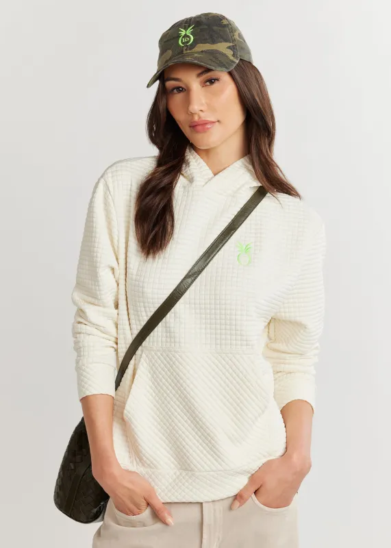 Hendrie Hoodie in Waffle (Cream) sold by Dudley Stephens