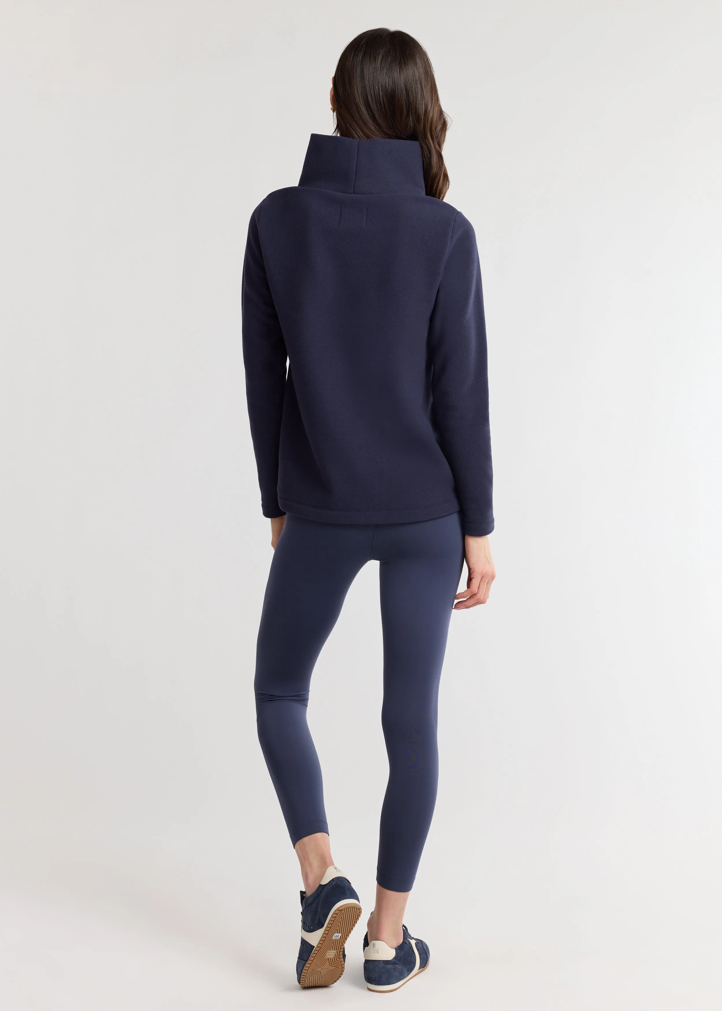 Greenpoint Turtleneck in Vello Fleece (Navy) sold by Dudley Stephens product image thumbnail 4