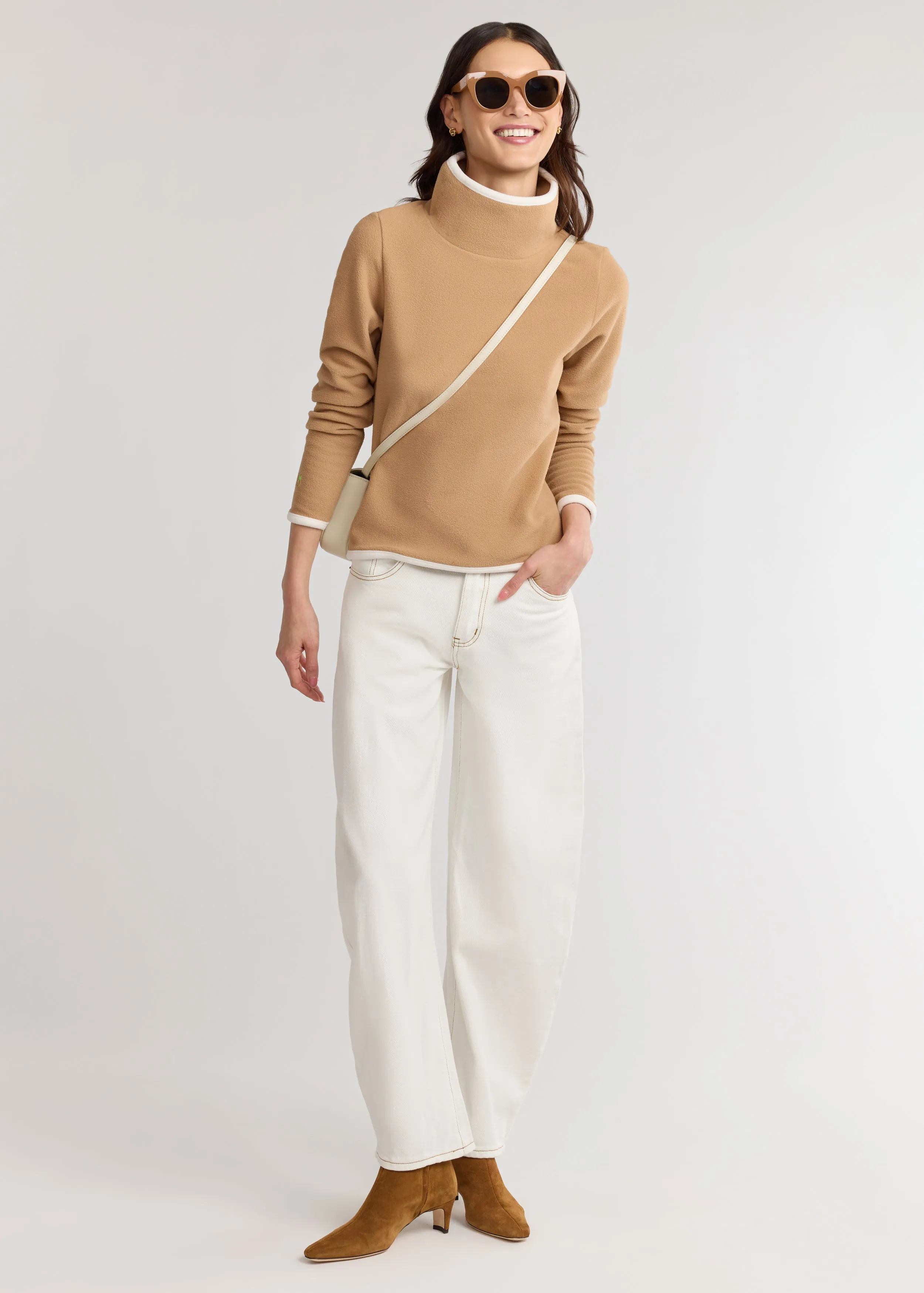 Park Slope with Tipping in Vello Fleece (Camel/Cream) sold by Dudley Stephens product image thumbnail 3