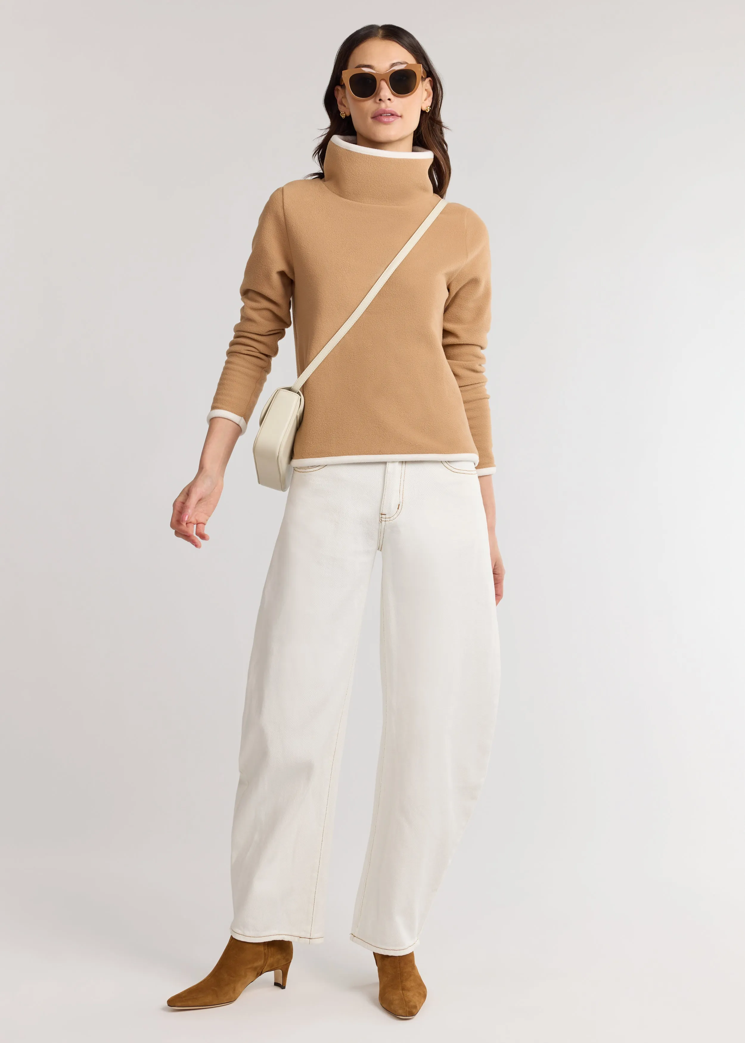 Park Slope with Tipping in Vello Fleece (Camel/Cream) sold by Dudley Stephens product image thumbnail 2