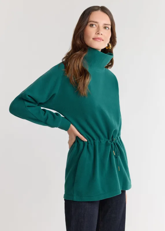 Lena Tunic in Vello Fleece (Woodland Green) sold by Dudley Stephens
