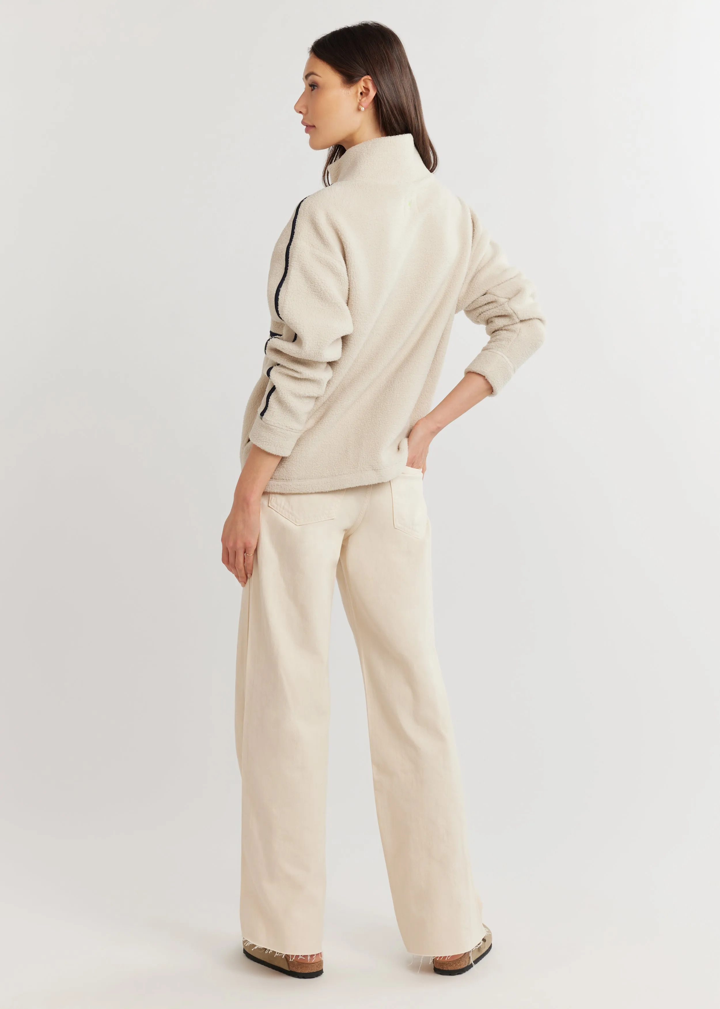 Shetland Pullover in Sherpa Fleece (Oatmeal) sold by Dudley Stephens product image thumbnail 4