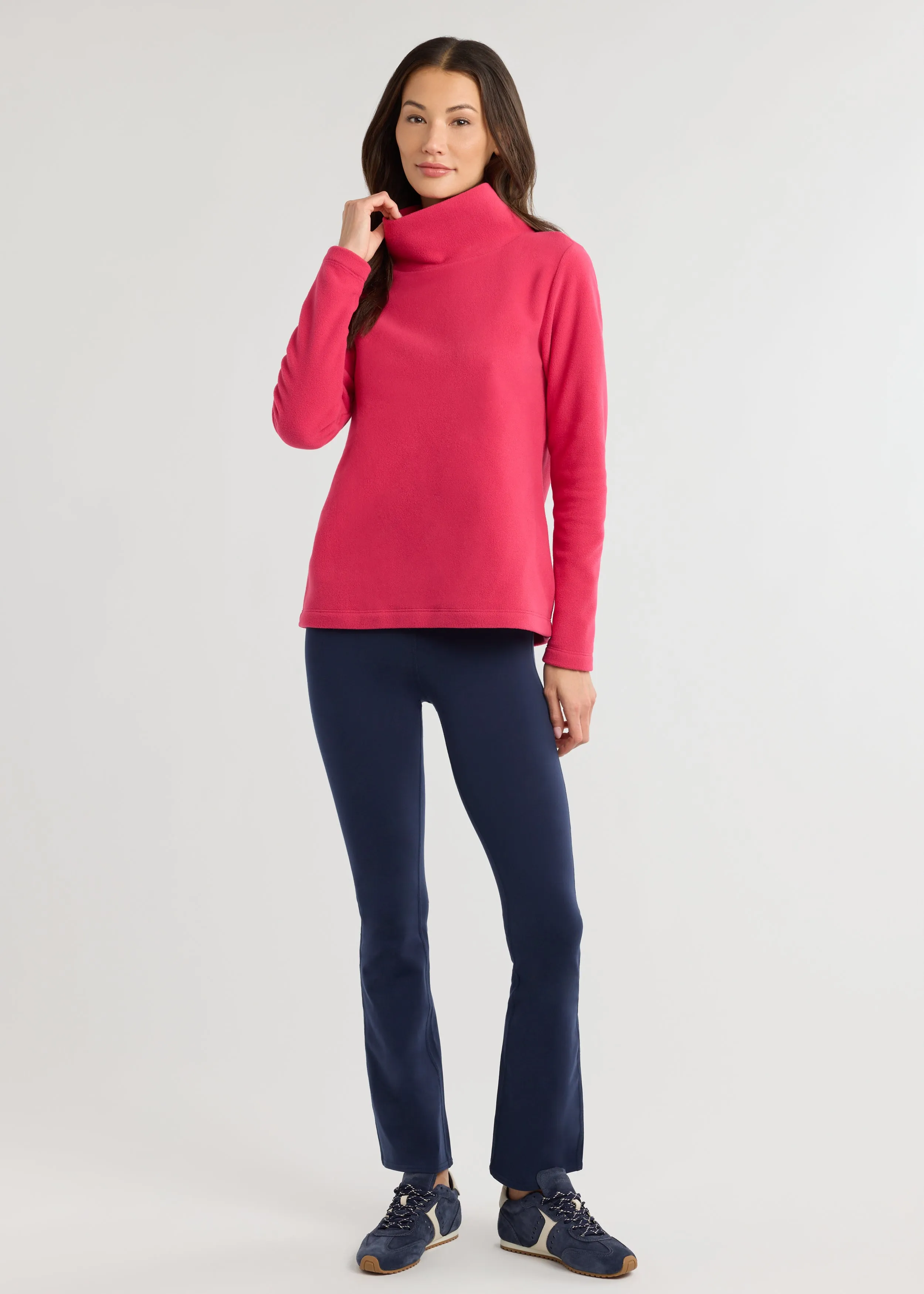 Greenpoint Turtleneck in Vello Fleece (Berry) sold by Dudley Stephens product image thumbnail 3