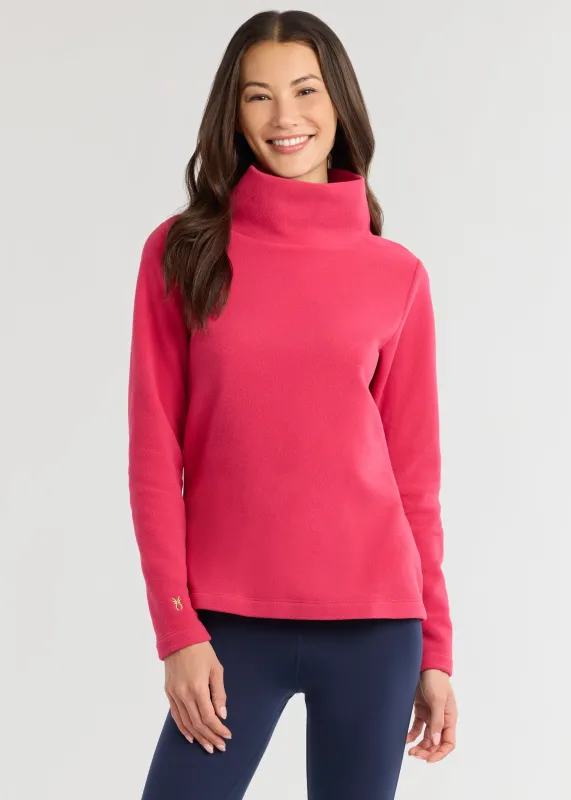 Greenpoint Turtleneck in Vello Fleece (Berry) sold by Dudley Stephens