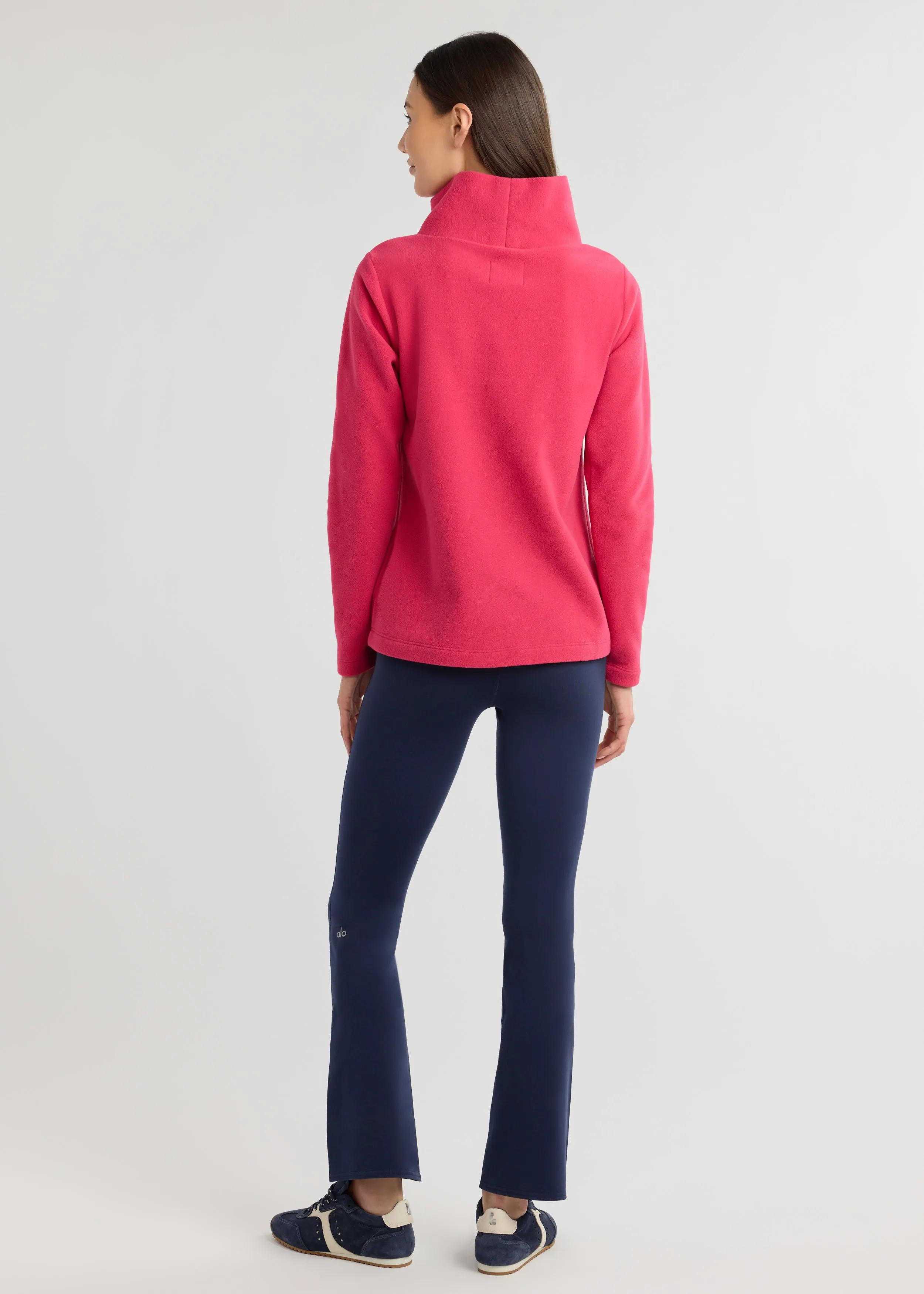 Greenpoint Turtleneck in Vello Fleece (Berry) sold by Dudley Stephens product image thumbnail 4