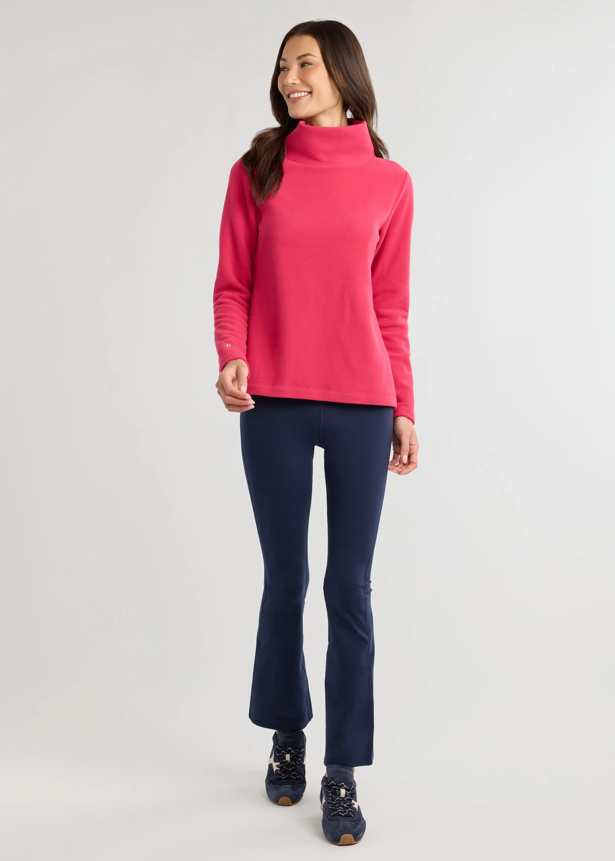 Greenpoint Turtleneck in Vello Fleece (Berry) sold by Dudley Stephens product image thumbnail 2