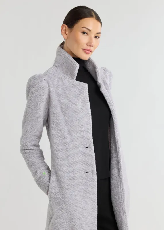 Millbank Coat in Sherpa Fleece (Heather Grey) sold by Dudley Stephens