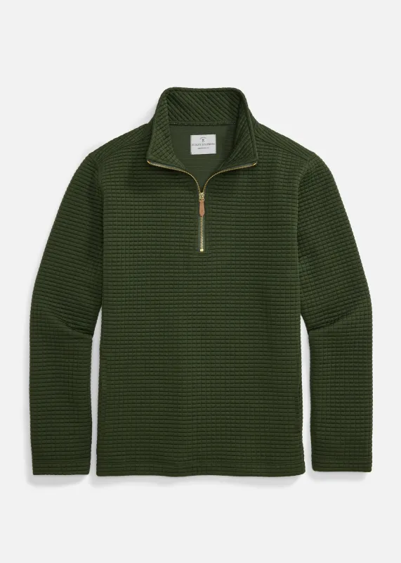 Men's Duffield Pullover in Waffle (Spruce) sold by Dudley Stephens