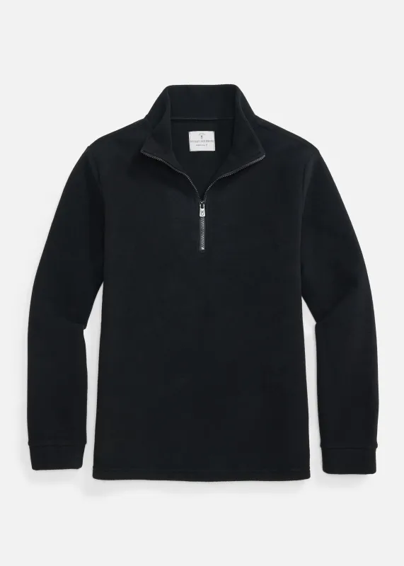 Men's Duffield Pullover in Vello Fleece (Black) sold by Dudley Stephens