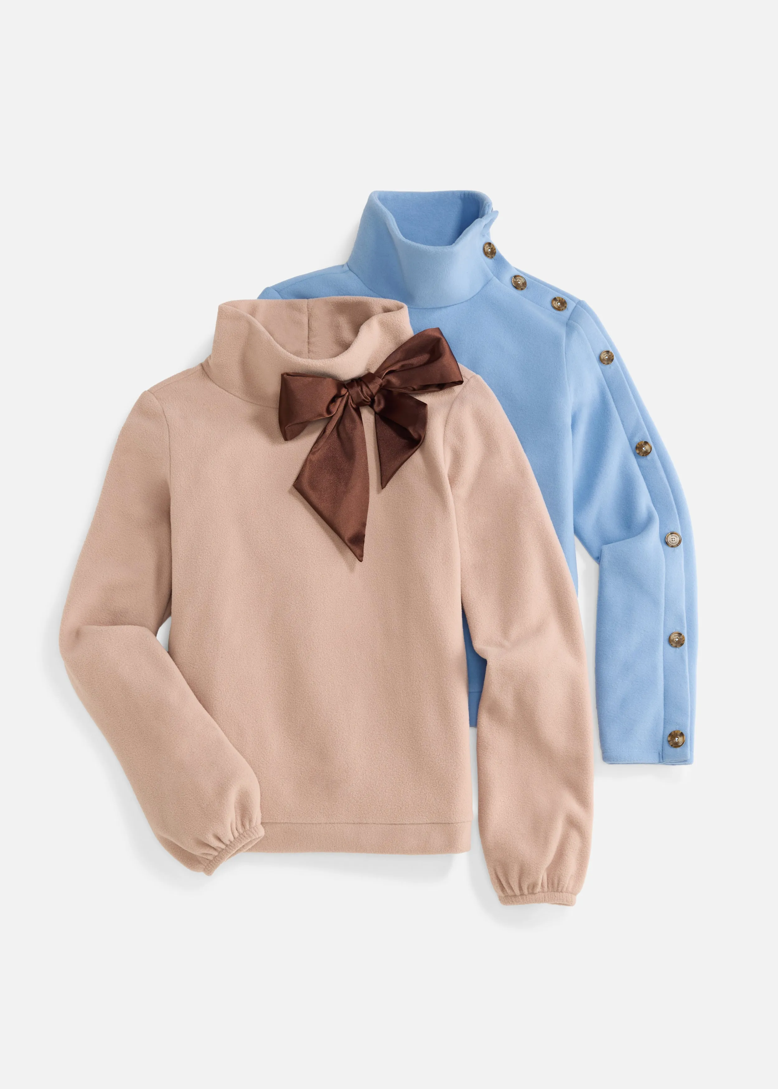 Peggy Bow Top in Vello Fleece (Khaki) sold by Dudley Stephens product image thumbnail 5