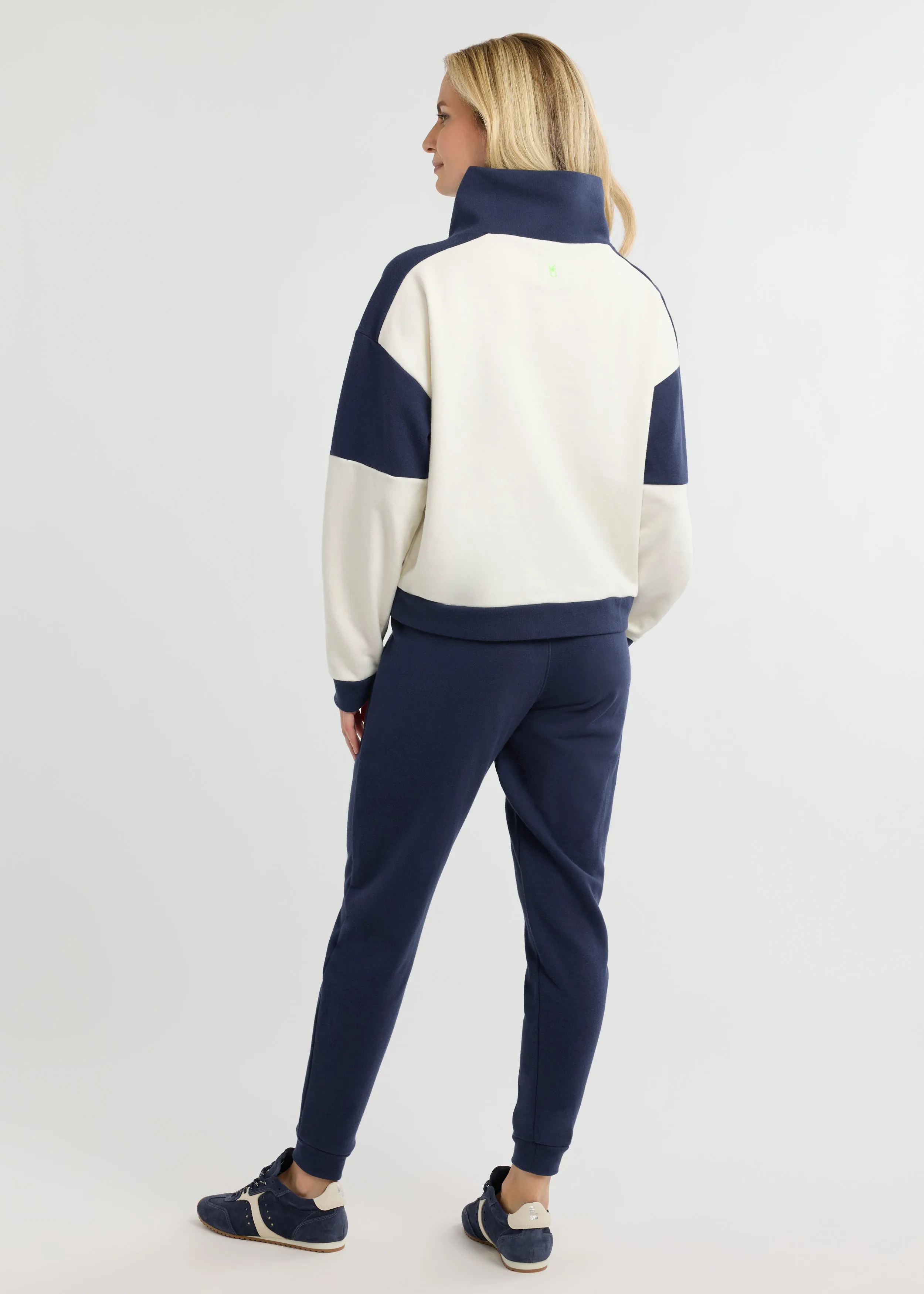 Townhill Pullover in French Terry (Cream/Navy) sold by Dudley Stephens product image thumbnail 4