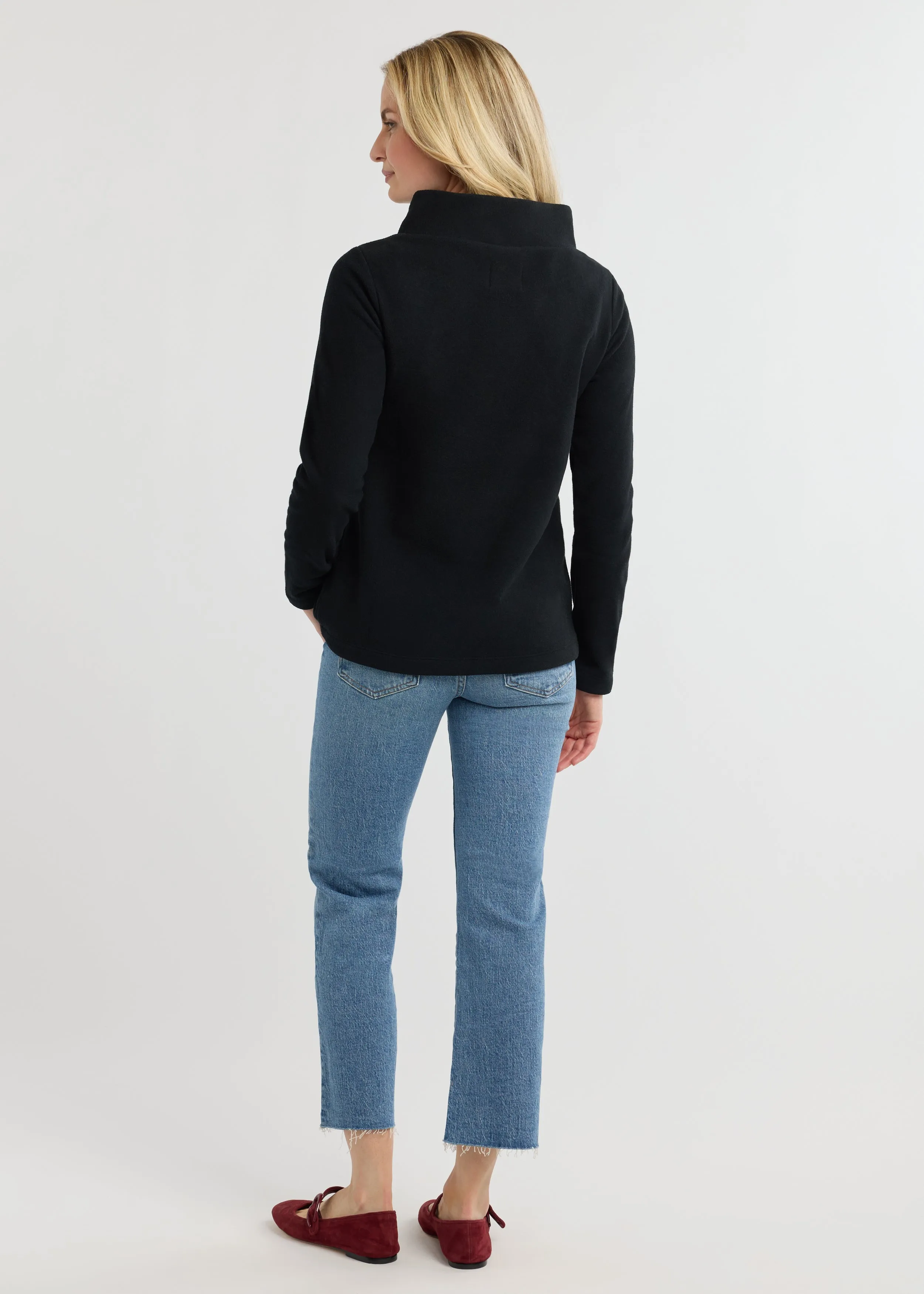 Greenpoint Boatneck in Vello Fleece (Black) sold by Dudley Stephens product image thumbnail 4