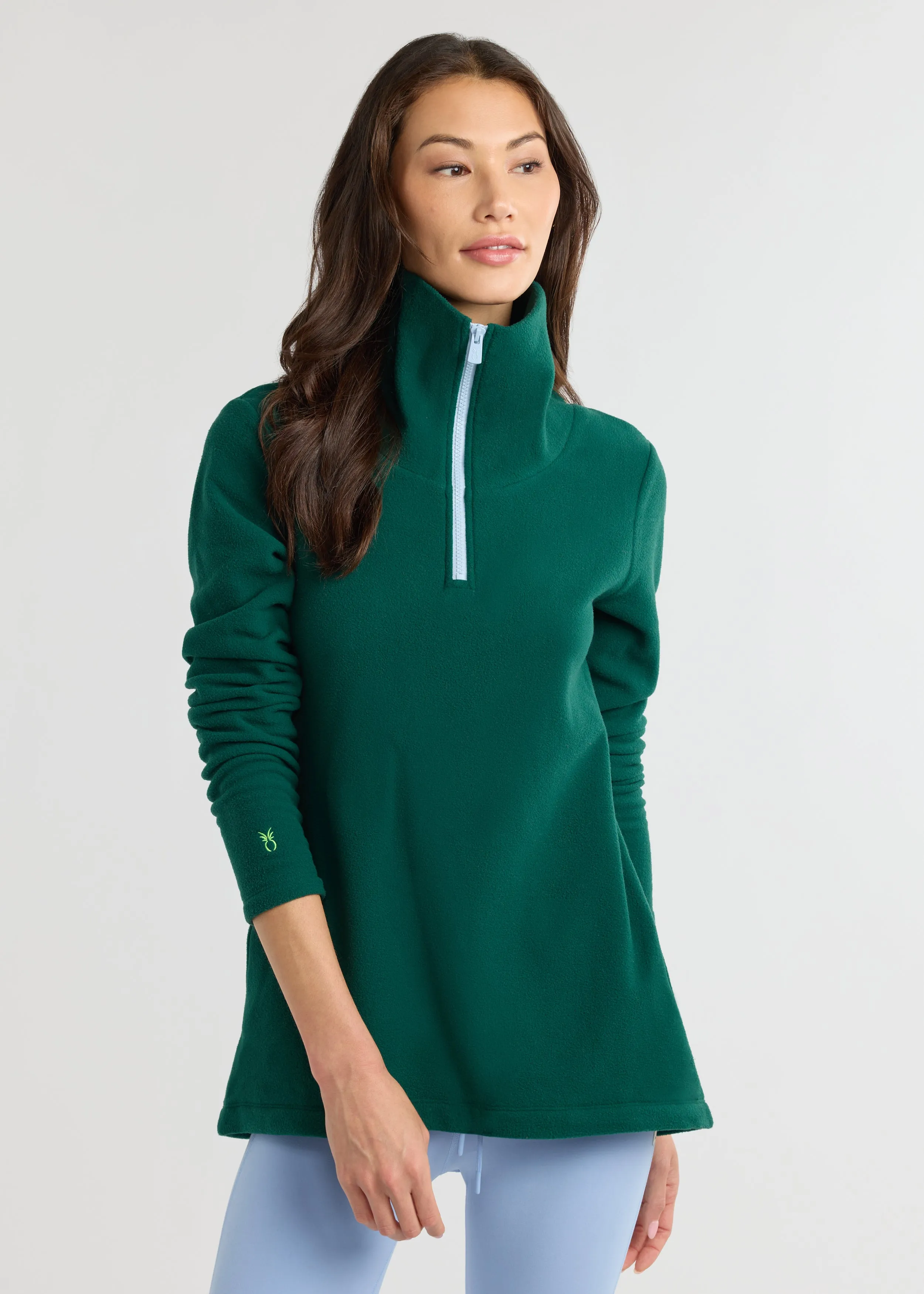 Prospect Pullover in Vello Fleece (Emerald) sold by Dudley Stephens
