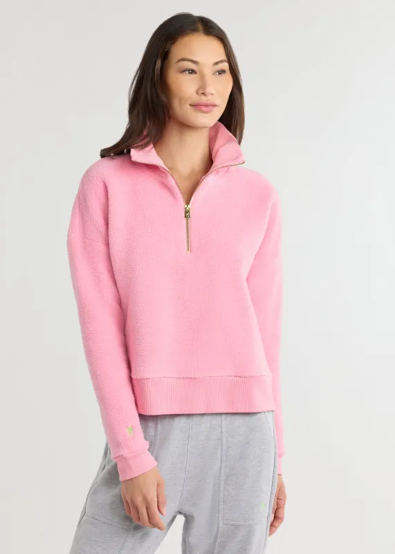 Dudley Pullover in Sherpa Fleece (Prism Pink) sold by Dudley Stephens