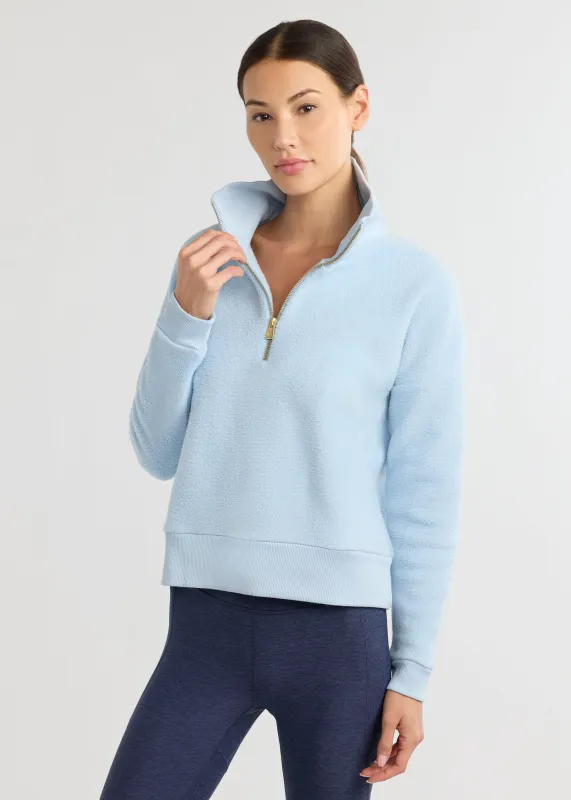 Dudley Pullover in Sherpa Fleece (Ice Blue) sold by Dudley Stephens