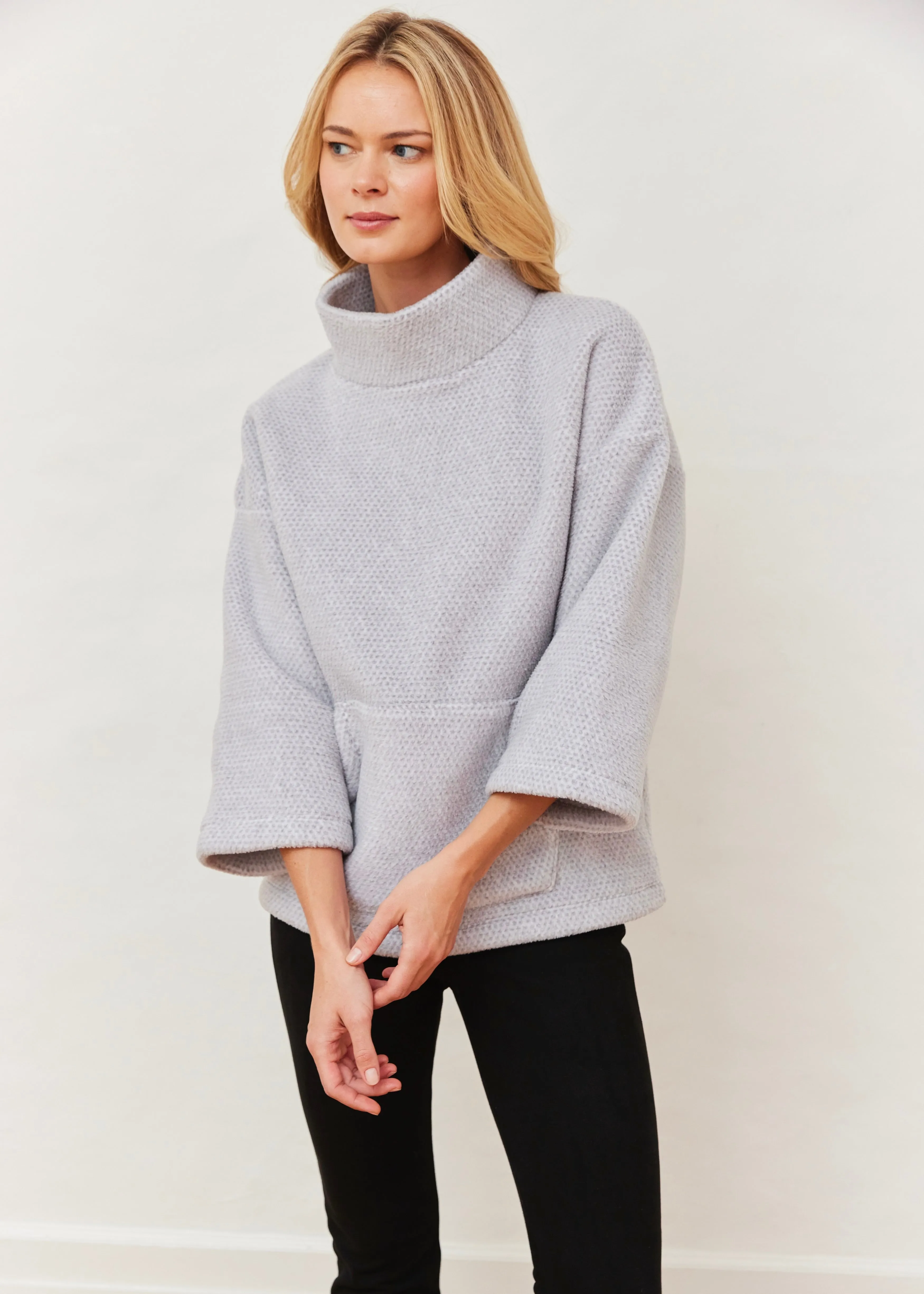 Avenue Poncho in Sherpa Fleece (Heather Grey) sold by Dudley Stephens product image thumbnail 5