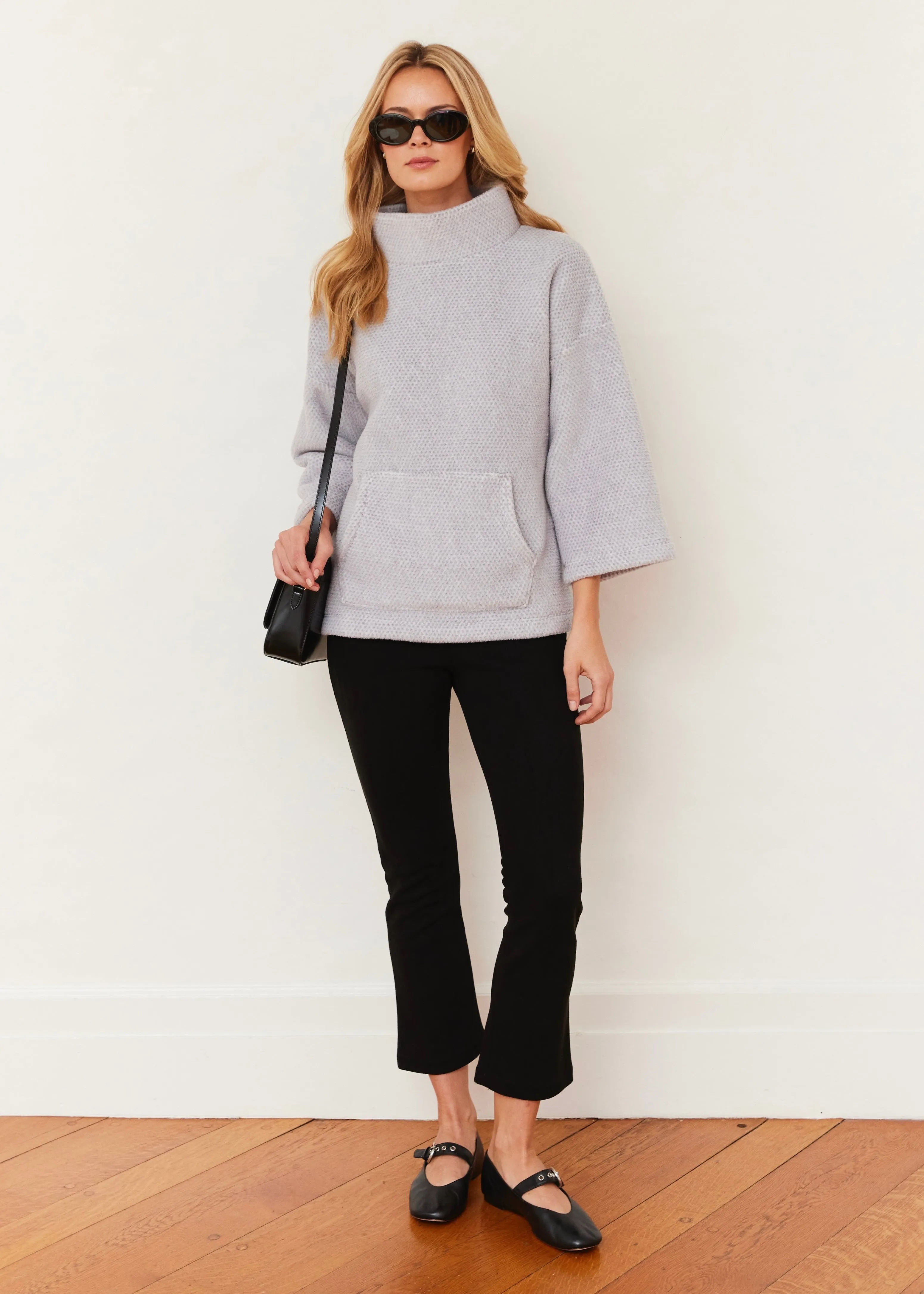 Avenue Poncho in Sherpa Fleece (Heather Grey) sold by Dudley Stephens product image thumbnail 2